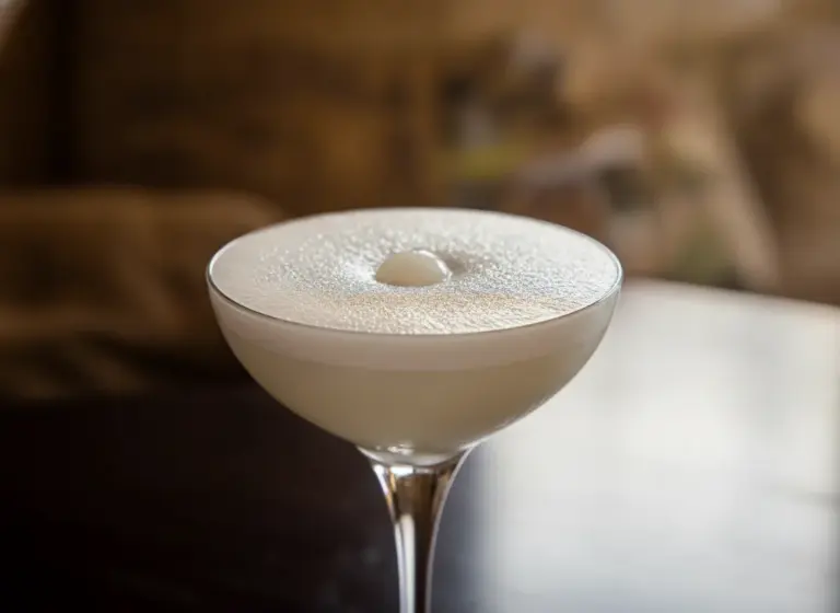 Schneeflocken Martini im Glas