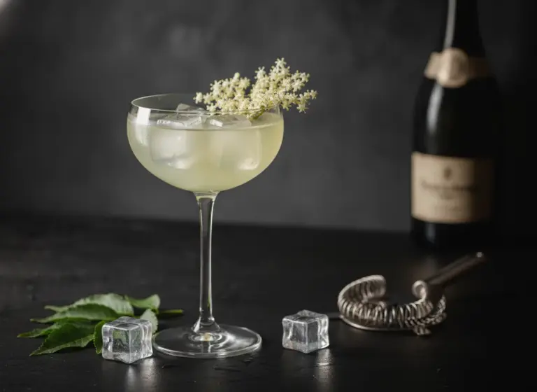 Sommertrank Holunder im Glas