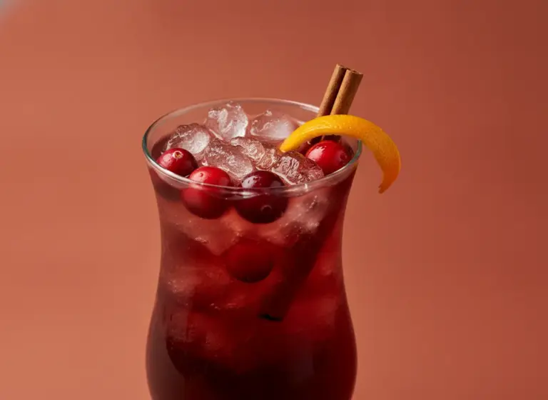 Spiced Cranberry Punch im Glas