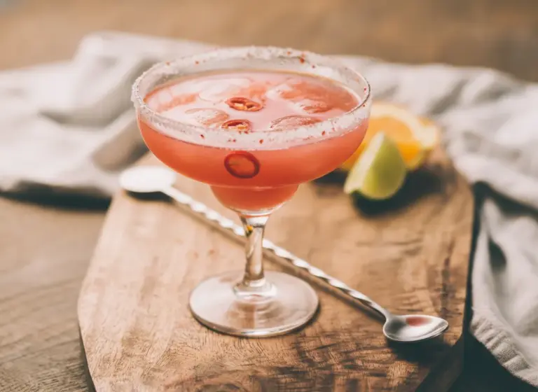 Spicy Watermelon Margarita im Glas