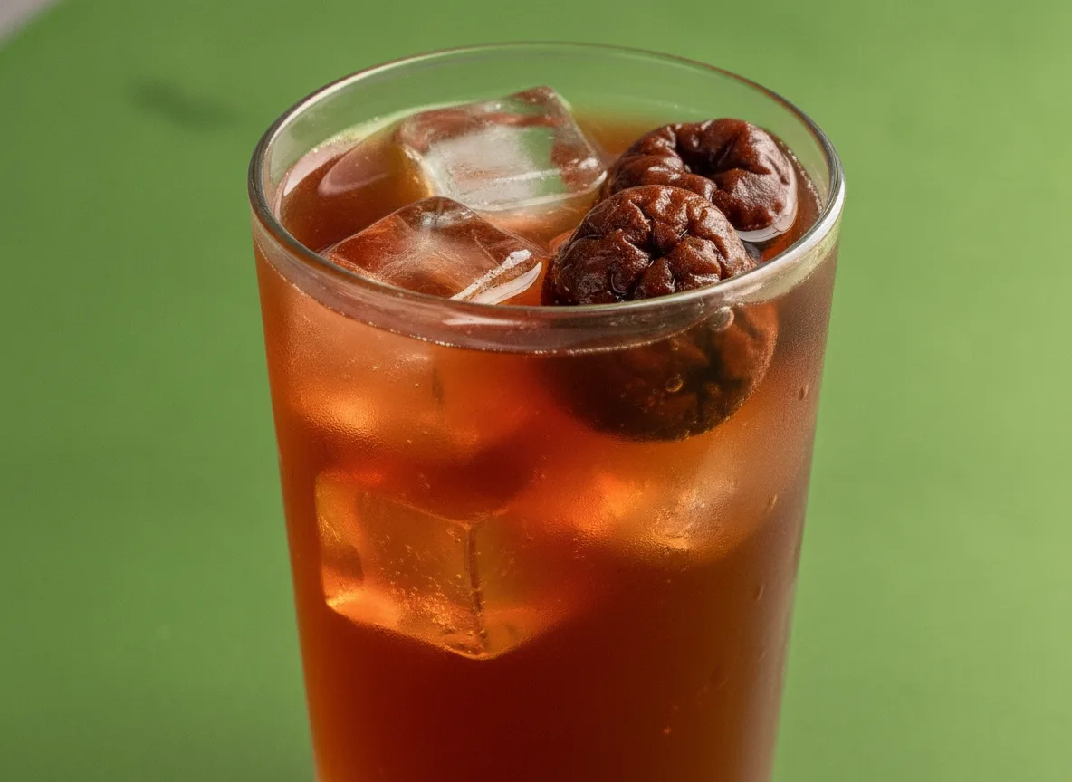 Suanmeitang mit Baijiu (Saurer-Pflaumen-Drink)
