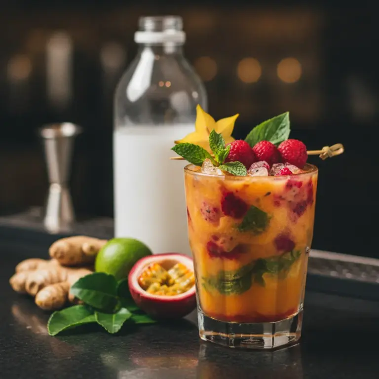 Thai Fruit Cocktail – alkoholfrei – das Rezept