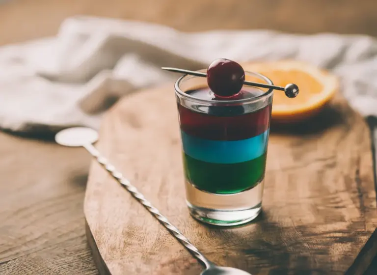 Tricolor im Glas