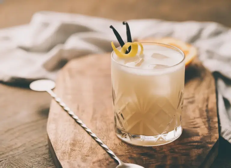 Vanilla Whiskey Sour im Glas