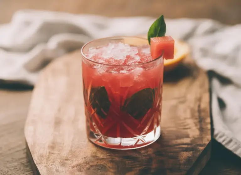 Virgin Watermelon Basil Smash im Glas