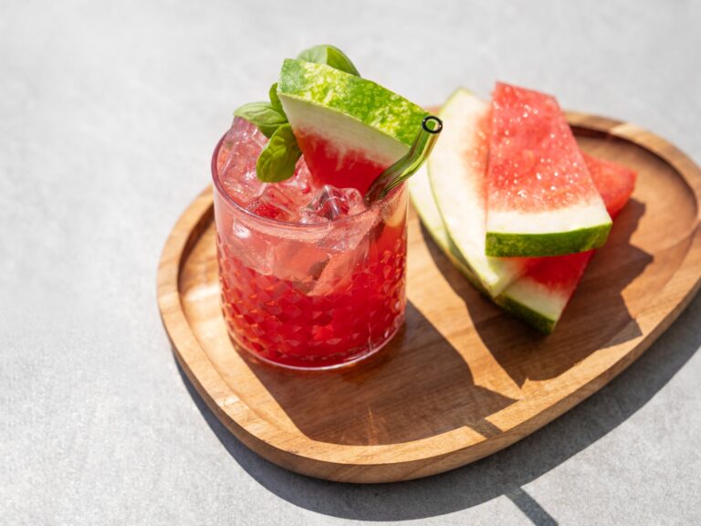 Wassermelonen-Basilikum-Limonade