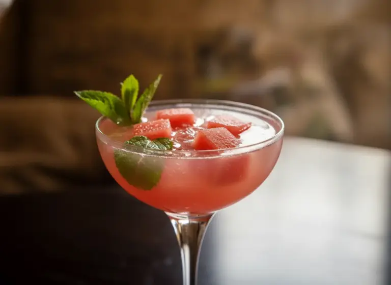 Watermelon Daiquiri mit Minze im Glas