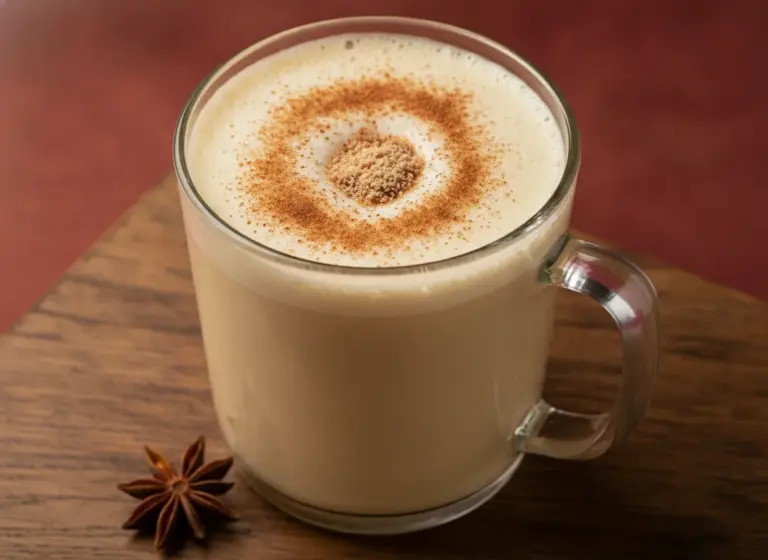Weihnachtlicher Eierpunsch im Glas