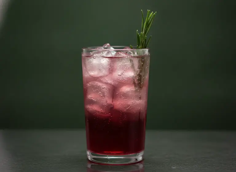 Winterlicher Gin Tonic im Glas