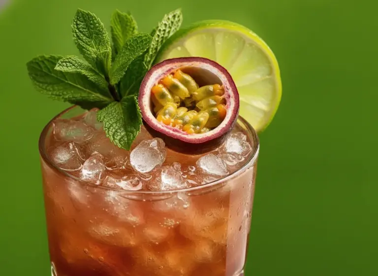 Zombi mit Passionsfrucht im Glas